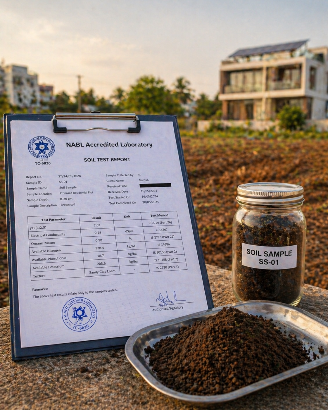 NABL-certified soil testing and traditional land cultivation
